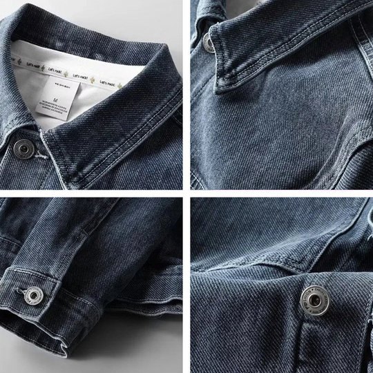 Dames Jas Lichtgewicht Denim Katoen Casual 2