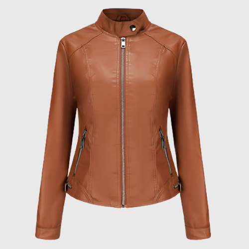 Dames Jas Winter Met Ritsdetails En Verstelbare Taille 5