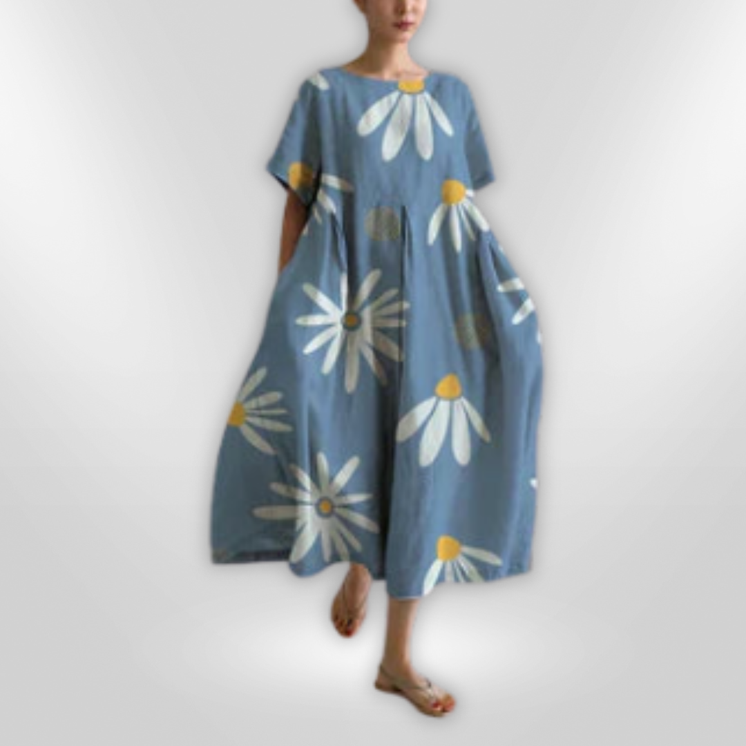 Dames Jurk Floral Zomerjurkjes Katoen 10