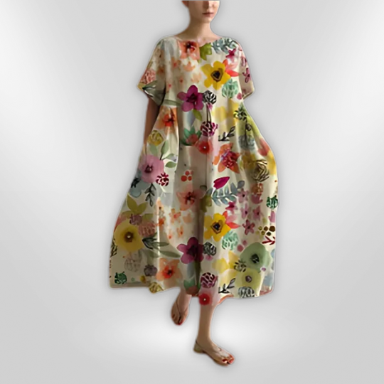 Dames Jurk Floral Zomerjurkjes Katoen 11