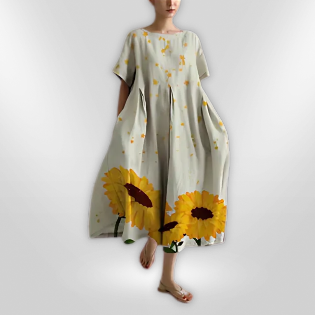 Dames Jurk Floral Zomerjurkjes Katoen 5