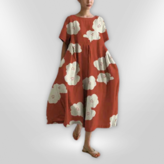 Dames Jurk Floral Zomerjurkjes Katoen 8