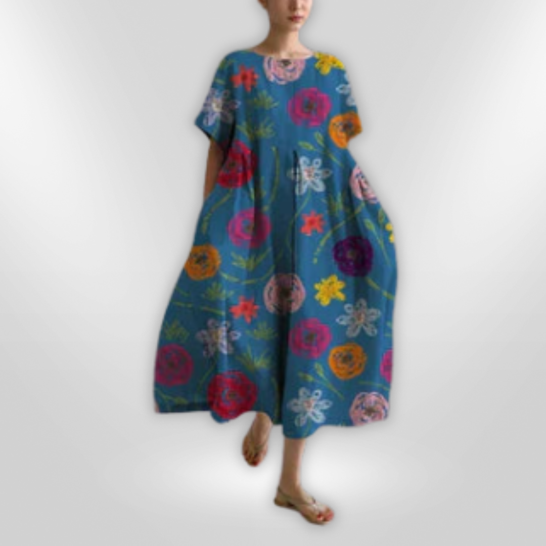 Dames Jurk Floral Zomerjurkjes Katoen 9