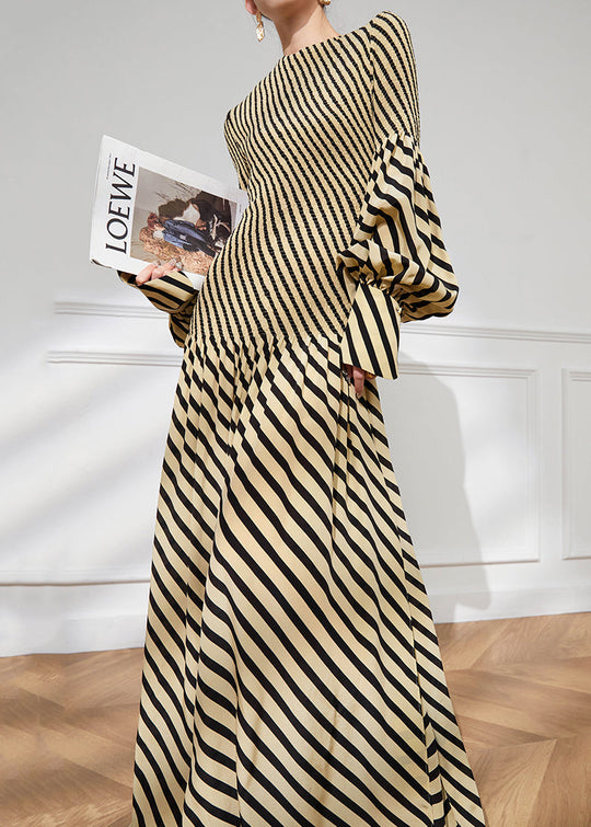 Dames Jurk Gestreept O-hals Met Losse Pasvorm 2