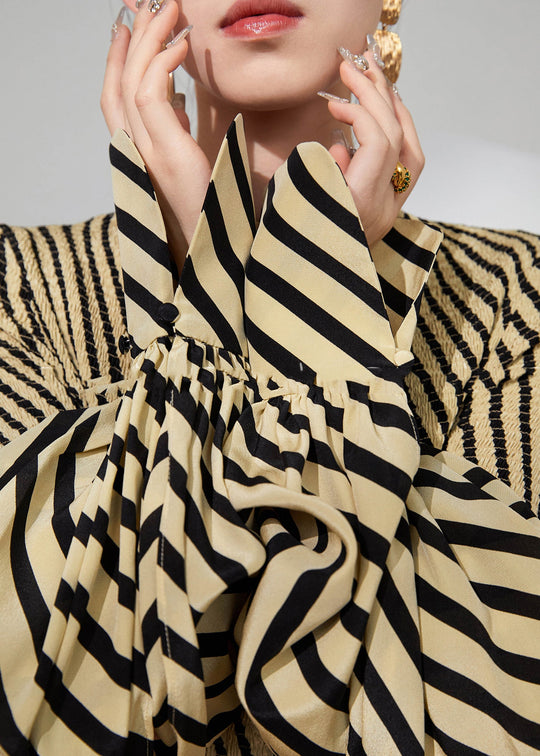 Dames Jurk Gestreept O-hals Met Losse Pasvorm 4