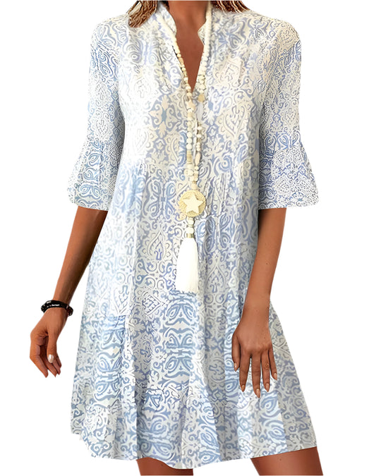 Dames Jurk Moderne Print Stijl Ademend Materiaal 0