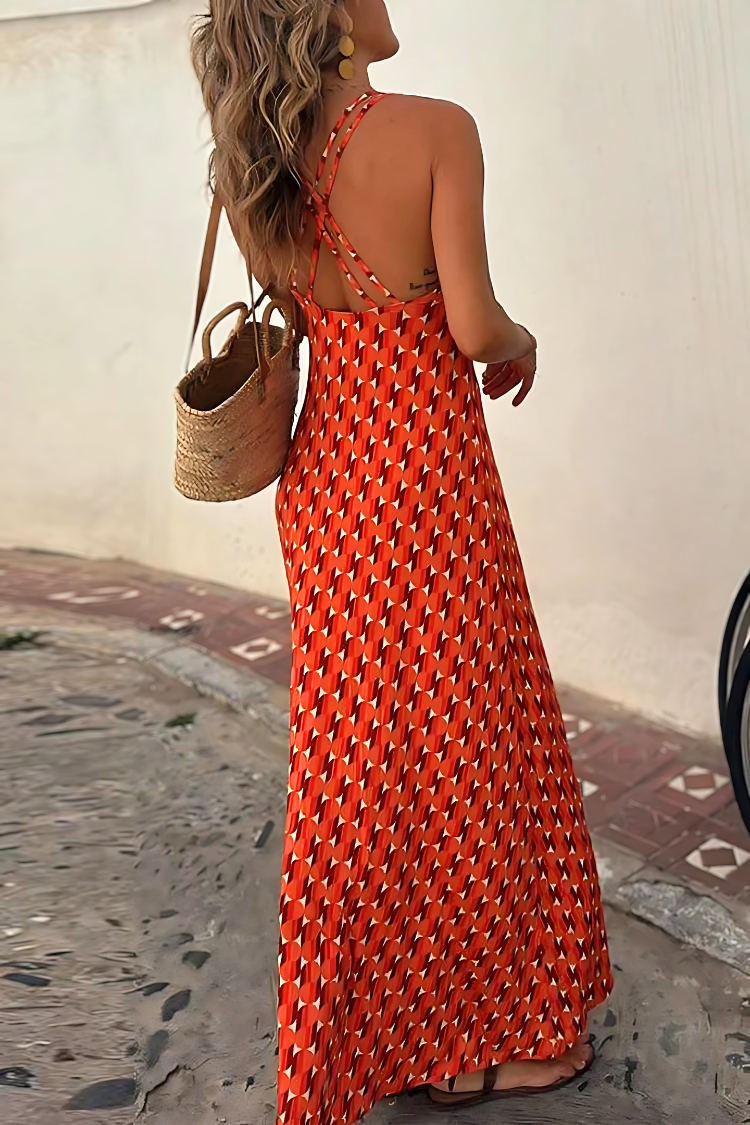 Dames Jurk Vloeiende Silhouet Elegante Stijl 1