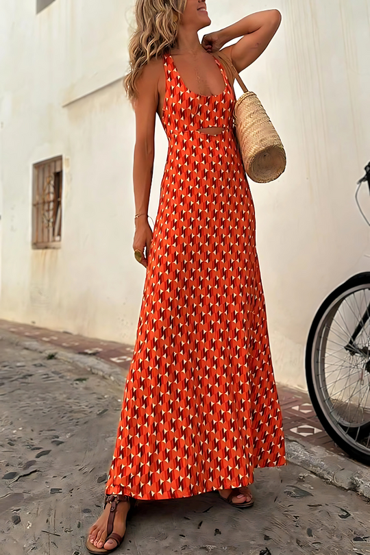 Dames Jurk Vloeiende Silhouet Elegante Stijl 2