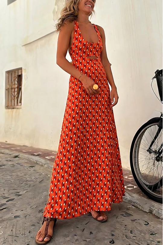 Dames Jurk Vloeiende Silhouet Elegante Stijl 5