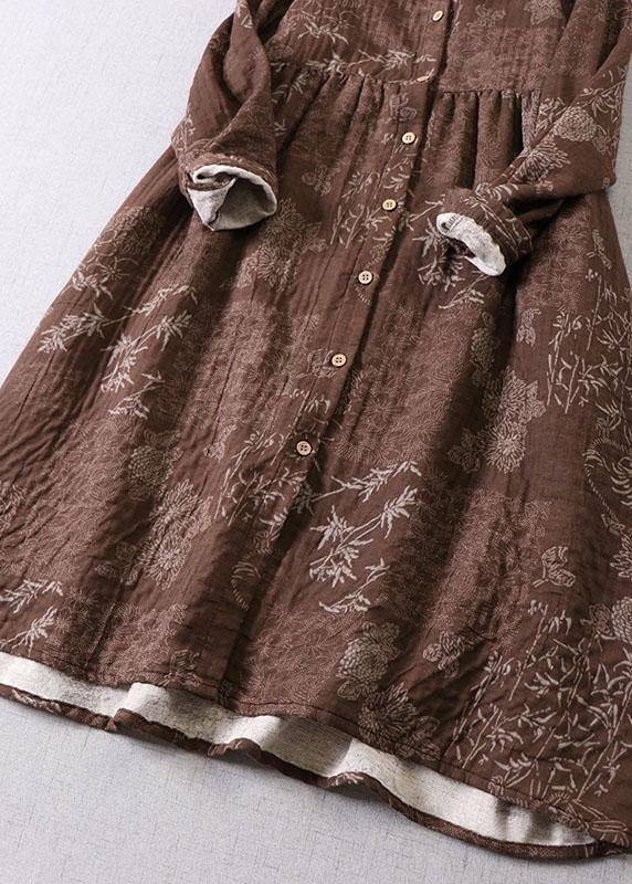 Dames Jurk met Lange Mouwen en Patchwork Design 2