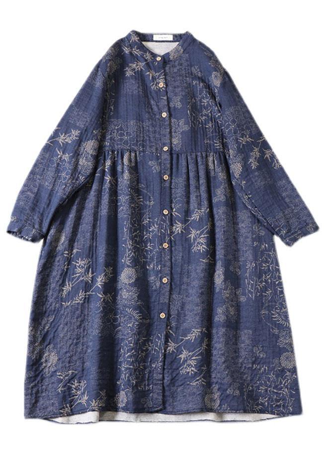 Dames Jurk met Lange Mouwen en Patchwork Design 4