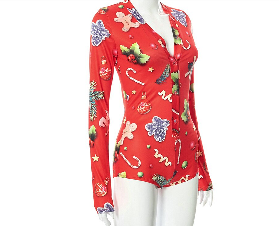 Dames Kerst Jurk Met Strakke Pasvorm 2