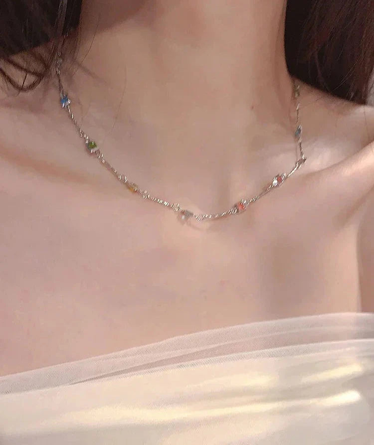 Dames Ketting Fijne Stijl met Kleurrijke Stenen voor Elke Gelegenheid 3