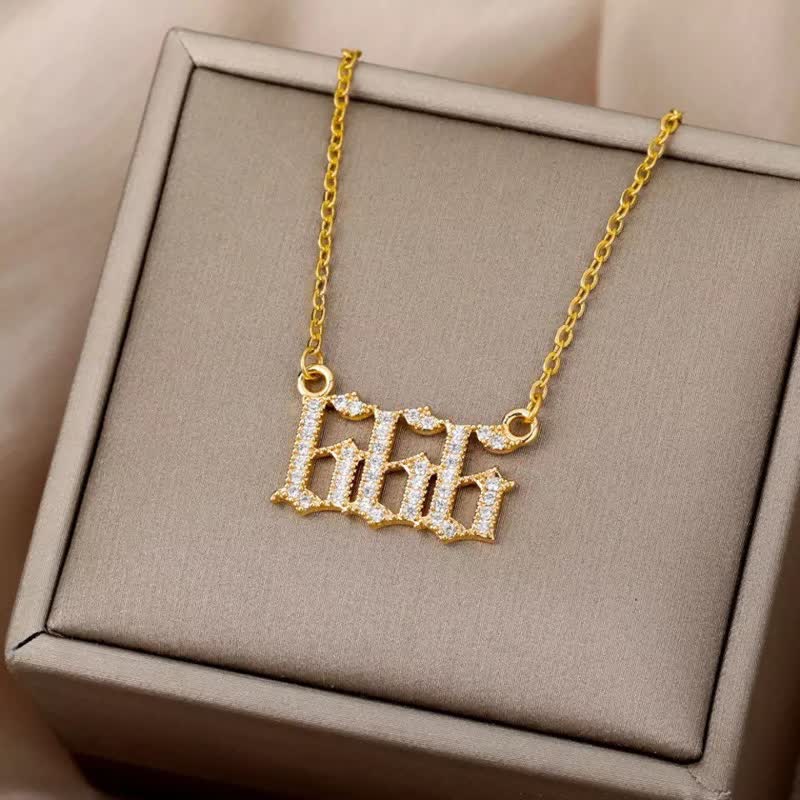 Dames Ketting met Engelnummer Design 5