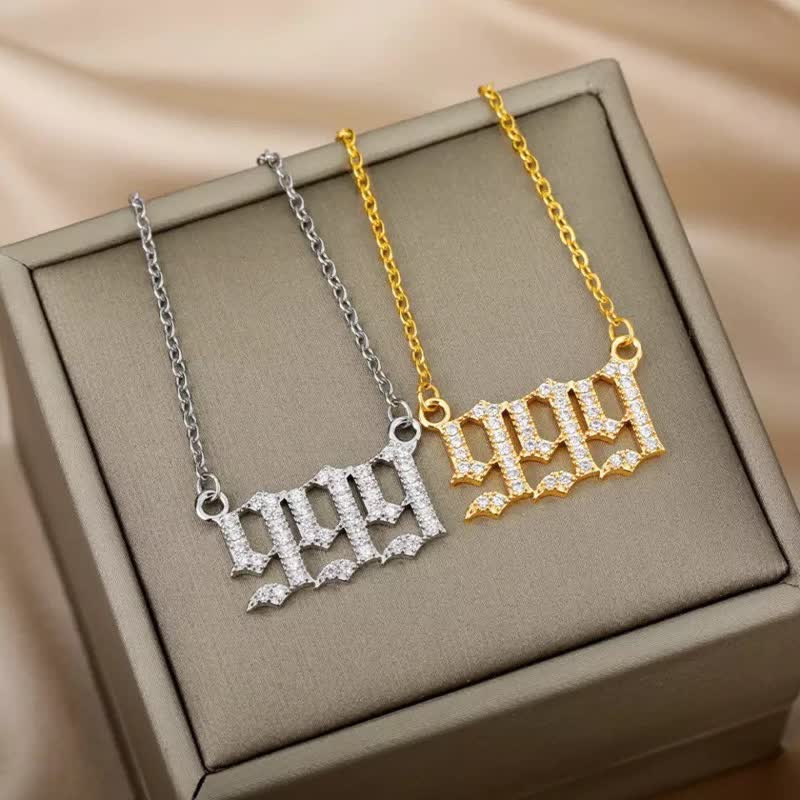 Dames Ketting met Engelnummer Design 7