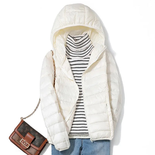 Dames Korte Puffer Jacket Ultralicht Casual Winterjas 6