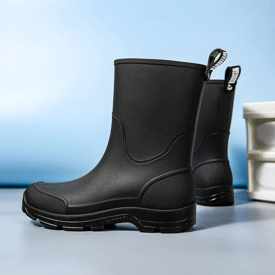 Dames Laarzen Hoge Waterdichte Mid-Calf Boots met Antislip Zool 1