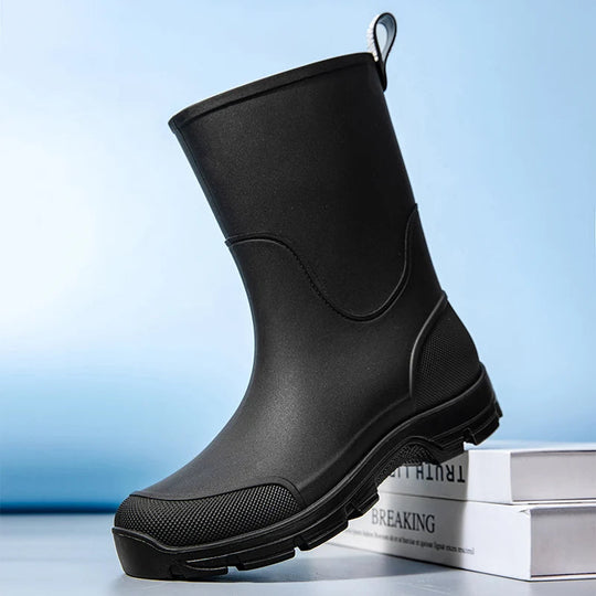 Dames Laarzen Hoge Waterdichte Mid-Calf Boots met Antislip Zool 2