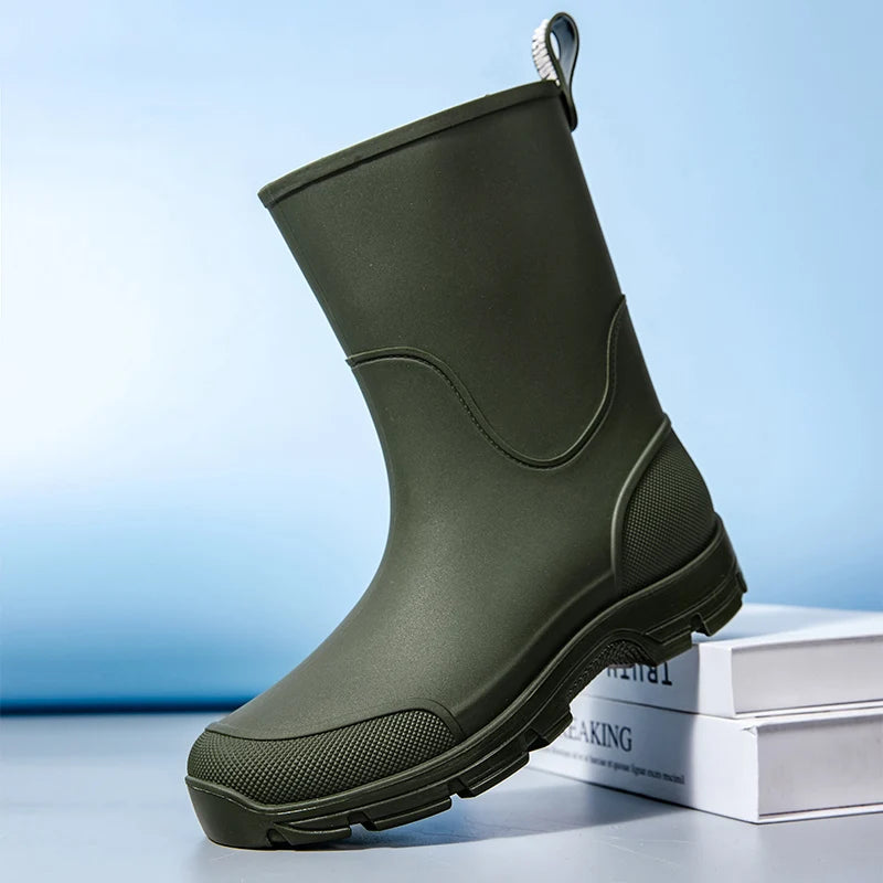 Dames Laarzen Hoge Waterdichte Mid-Calf Boots met Antislip Zool 3