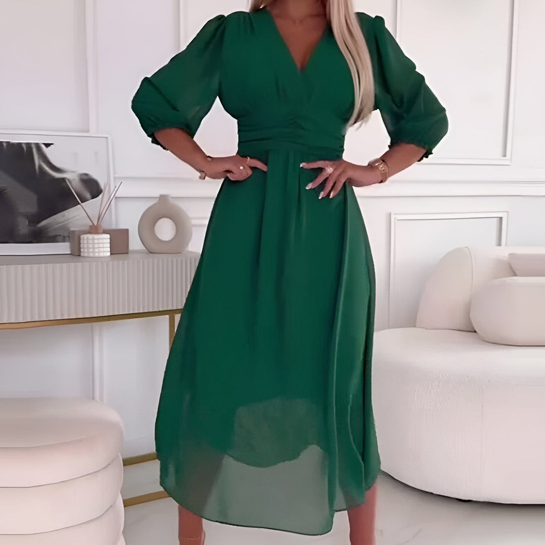 Dames Lange Chiffon Jurk Licht en Elegant voor Feestelijke Kleding en Zomer Kleding 1