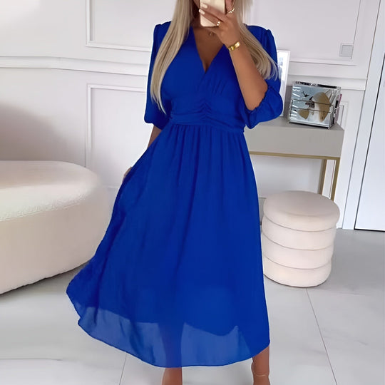 Dames Lange Chiffon Jurk Licht en Elegant voor Feestelijke Kleding en Zomer Kleding 3