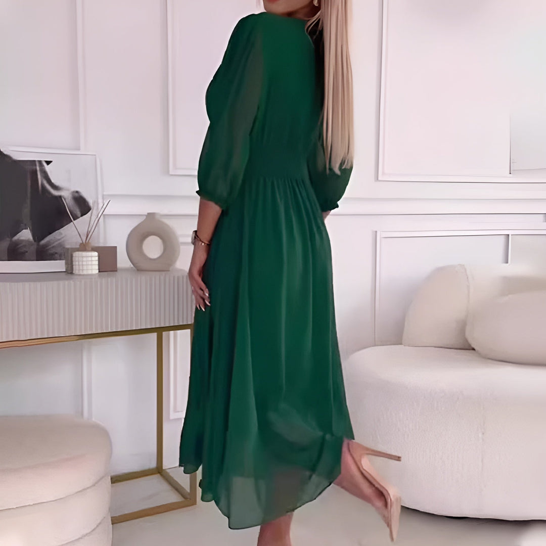Dames Lange Chiffon Jurk Licht en Elegant voor Feestelijke Kleding en Zomer Kleding 4