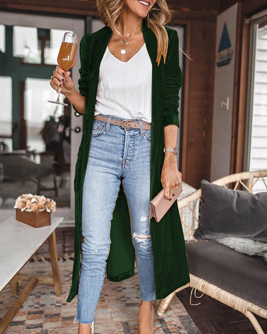 Dames Lange Duster Cardigan van Velvet 2