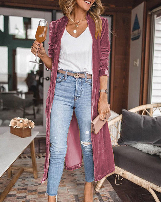 Dames Lange Duster Cardigan van Velvet 5