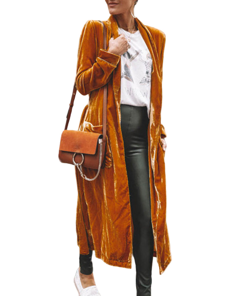Dames Lange Duster Cardigan van Velvet 6