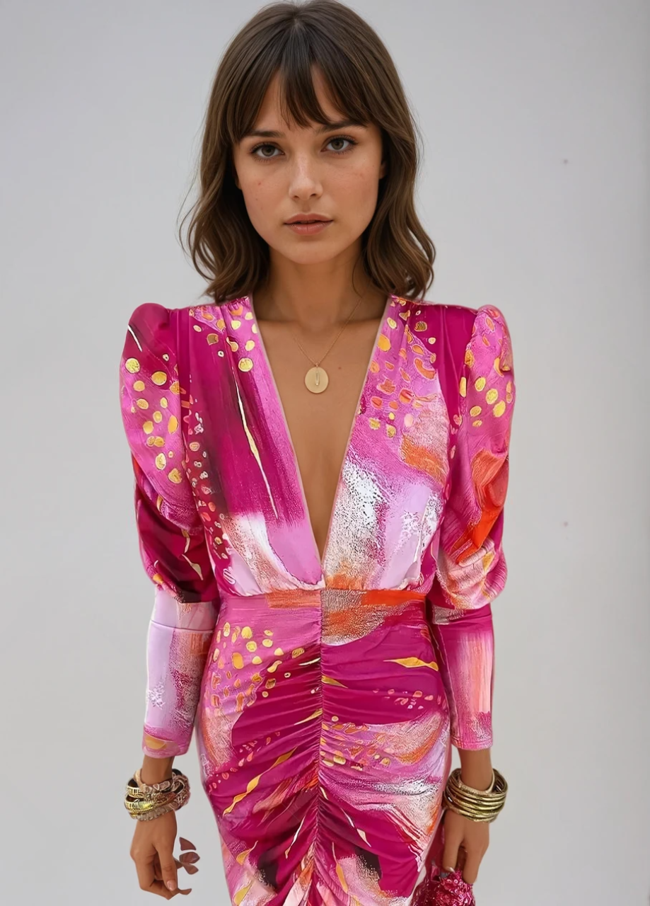 Dames Lange Jurk Elegante Maxi Stijl Zachte Stof 2