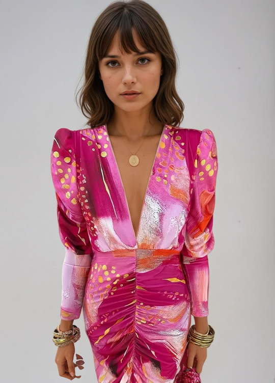 Dames Lange Jurk Elegante Maxi Stijl Zachte Stof 2