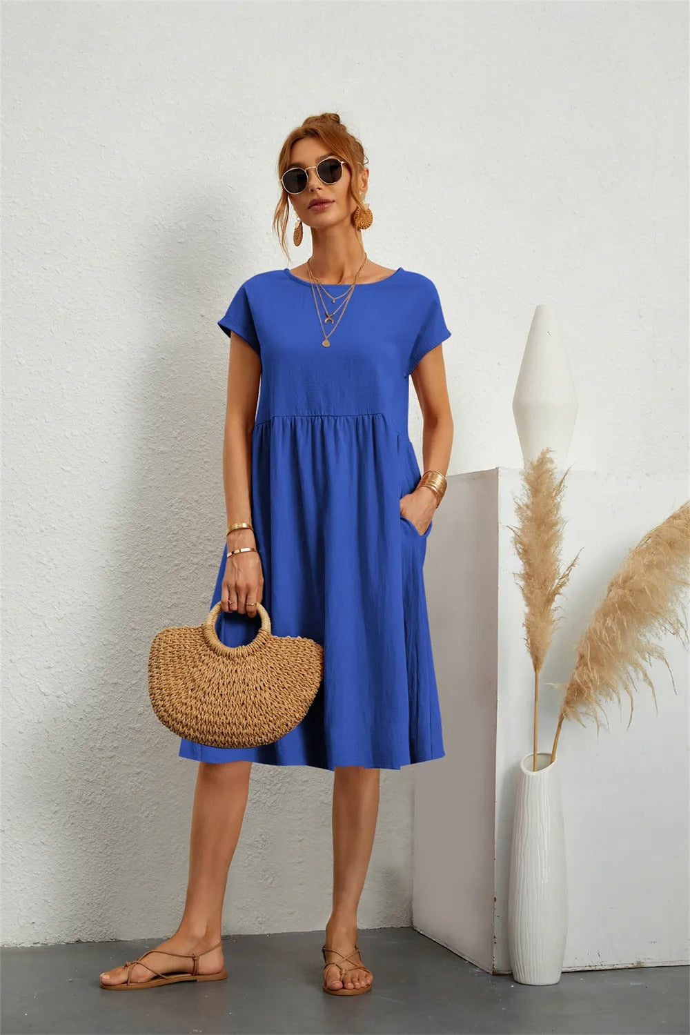 Dames Lange Jurk Stijlvol Comfortabel Voor Feestelijke Kleding en Zomer Kleding 11