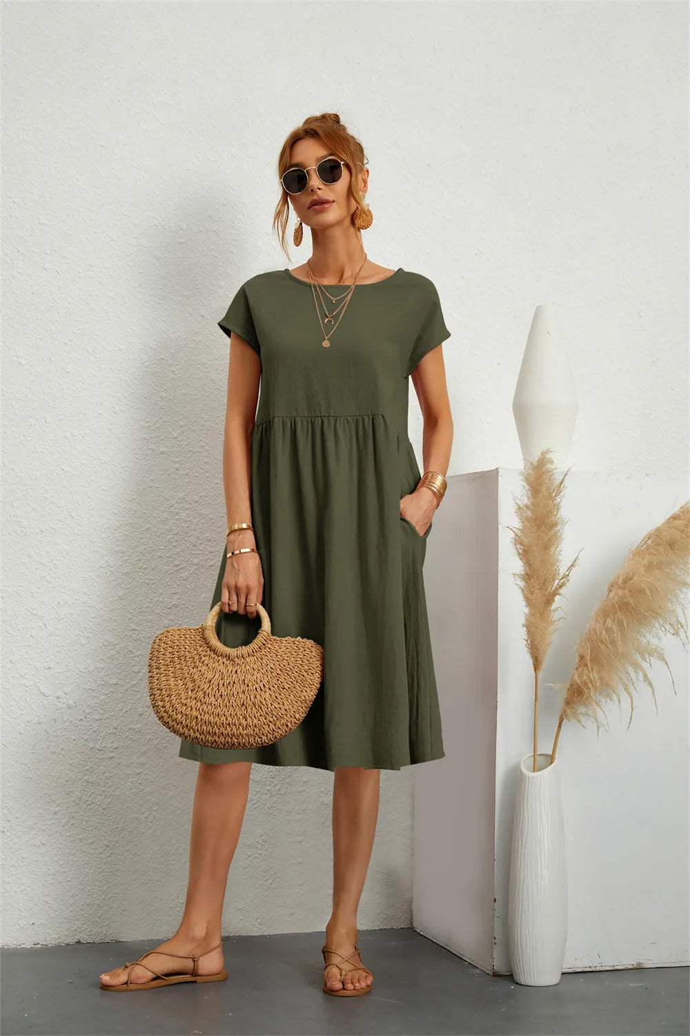 Dames Lange Jurk Stijlvol Comfortabel Voor Feestelijke Kleding en Zomer Kleding 9