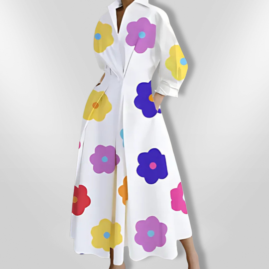 Dames Lange Maxi Jurk Elegante Stijl Zachte Stof 8