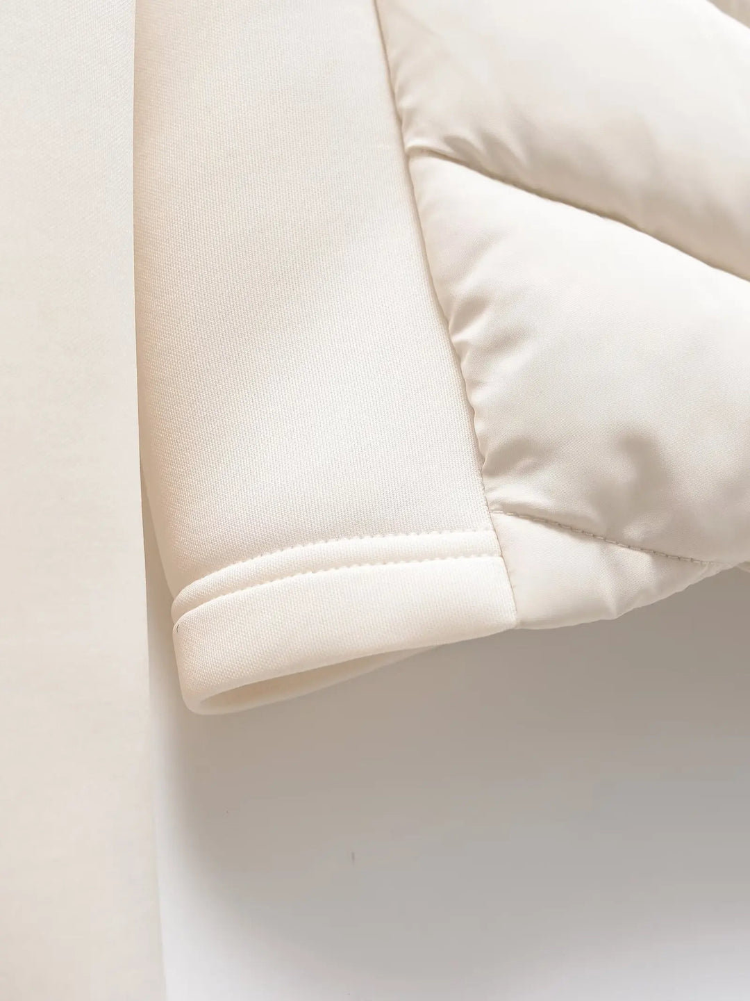 Dames Lange Winterjas Met Capuchon Gewatteerd Herringbone Design 5