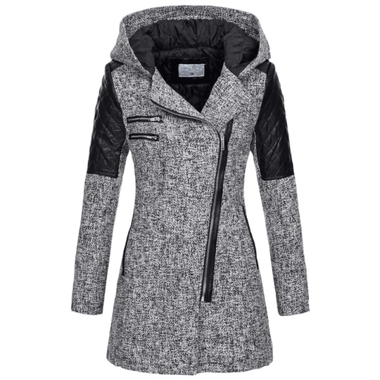 Dames Lange Winterjas Met Stijlvol Design 0