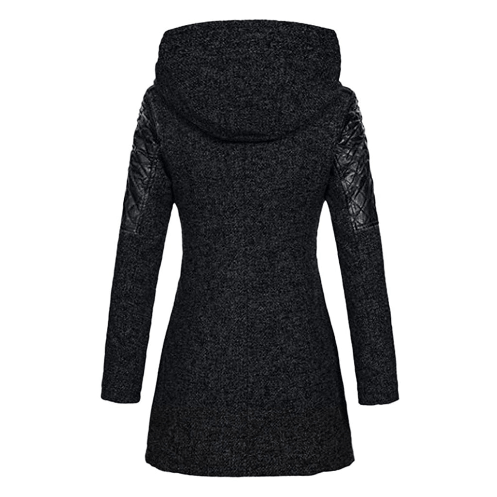Dames Lange Winterjas Met Stijlvol Design 5