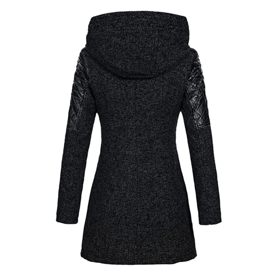 Dames Lange Winterjas Met Stijlvol Design 5