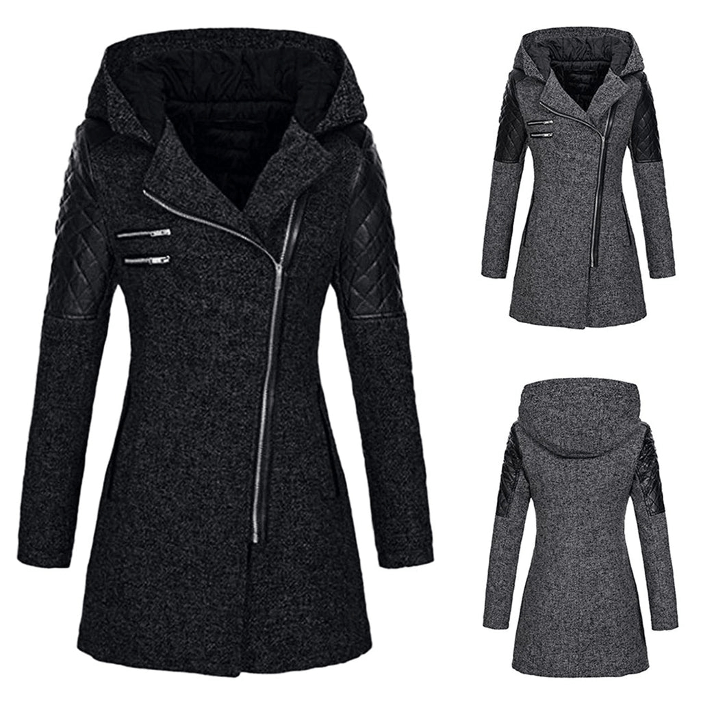 Dames Lange Winterjas Met Stijlvol Design 8