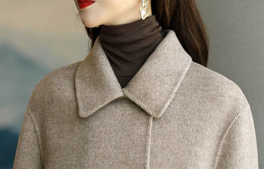 Dames Lange Winterjas Tijdloos Met Ruime Zakken 3