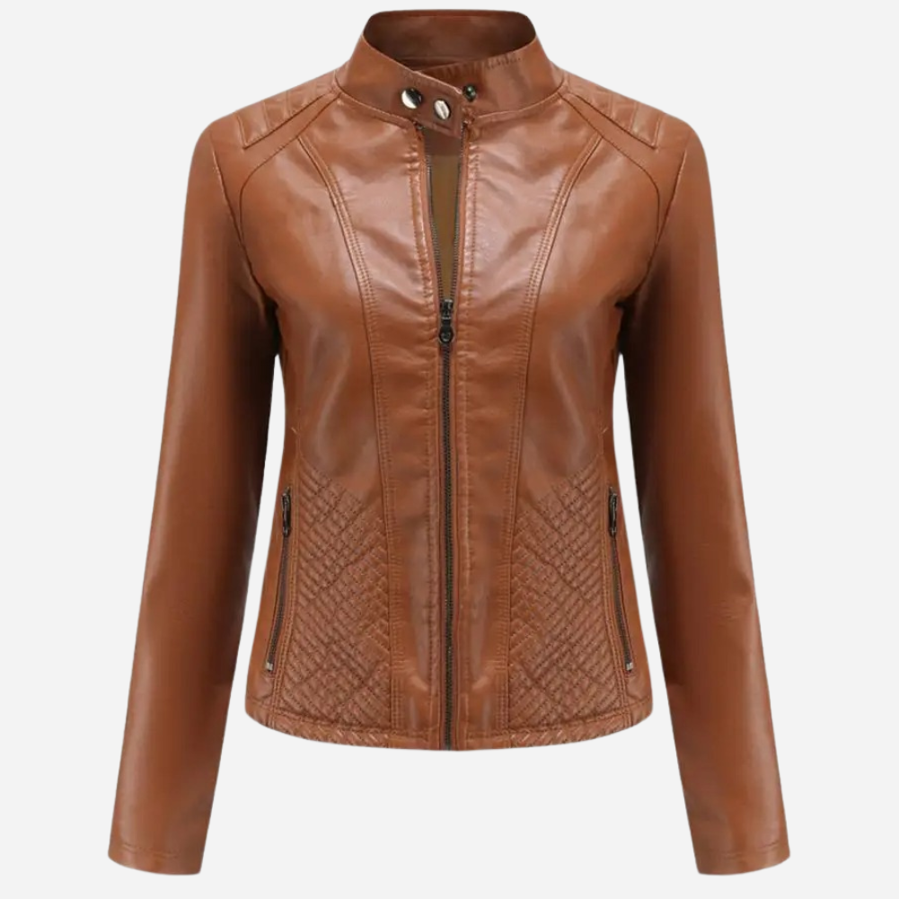 Dames Leren Jas Mystique Lichtgewicht Stijlvol 5