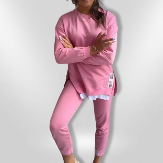 Dames Loungewear Comfortabele Set Oversized Sweatshirt en Joggingbroek 1