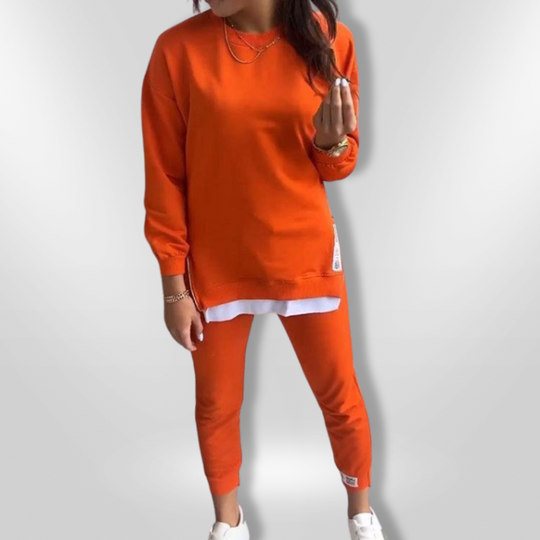 Dames Loungewear Comfortabele Set Oversized Sweatshirt en Joggingbroek 2