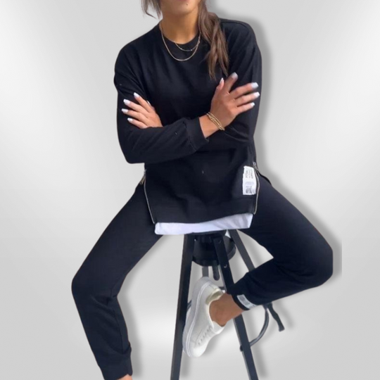 Dames Loungewear Comfortabele Set Oversized Sweatshirt en Joggingbroek 3