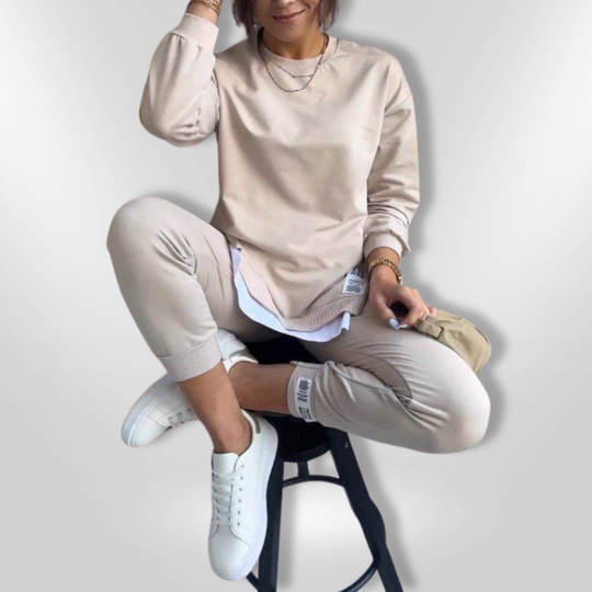 Dames Loungewear Comfortabele Set Oversized Sweatshirt en Joggingbroek 4
