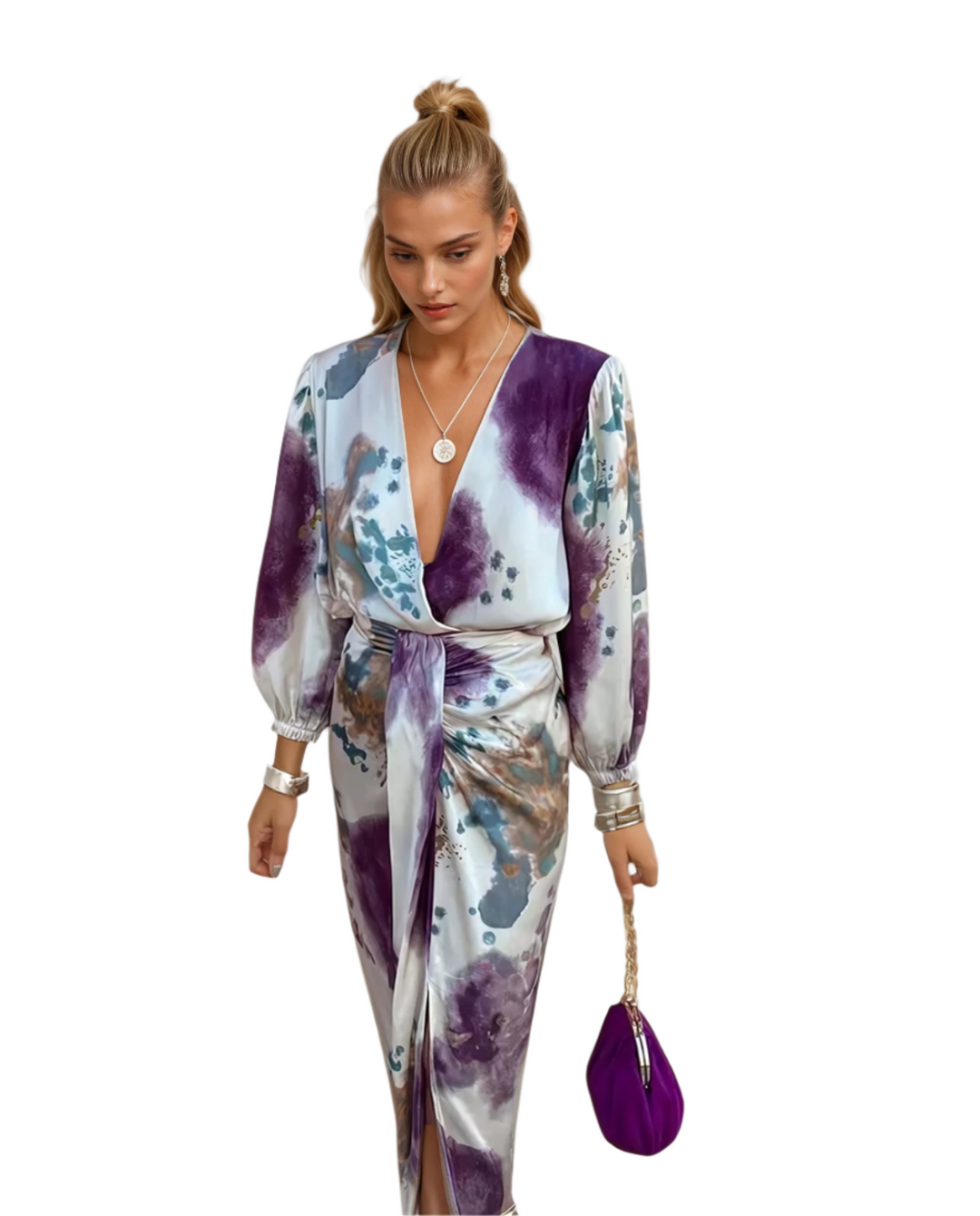 Dames Maxi Jurk Elegante Stijl Ademend Materiaal voor Zomer 0