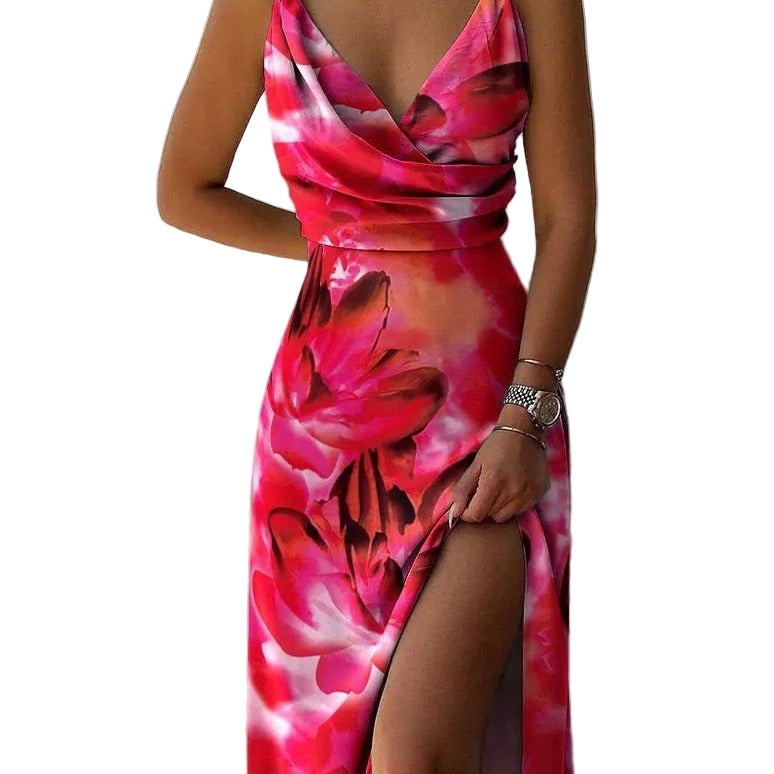Dames Maxi Jurk Modern Chic Luxe Stof voor Gala en Feestelijke Gelegenheden 0