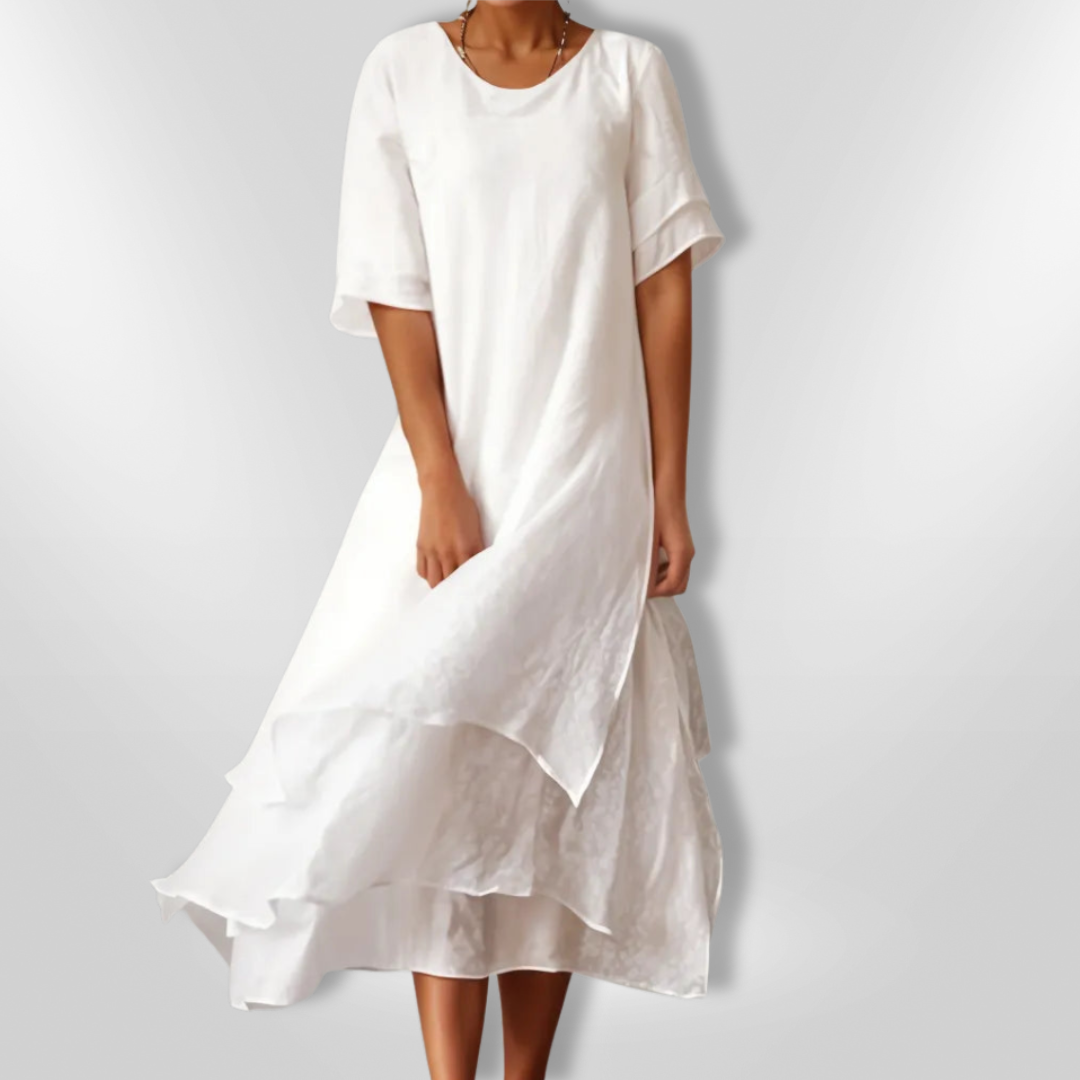 Dames Maxi Jurk Vloeiende Stijl Ademend Katoen 5