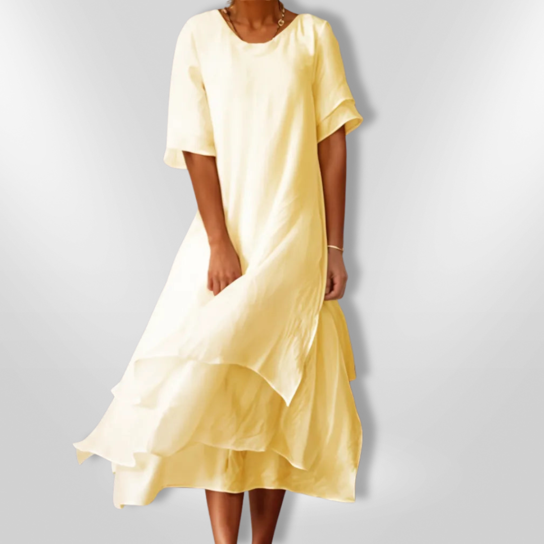 Dames Maxi Jurk Vloeiende Stijl Ademend Katoen 6