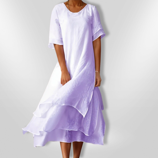 Dames Maxi Jurk Vloeiende Stijl Ademend Katoen 7